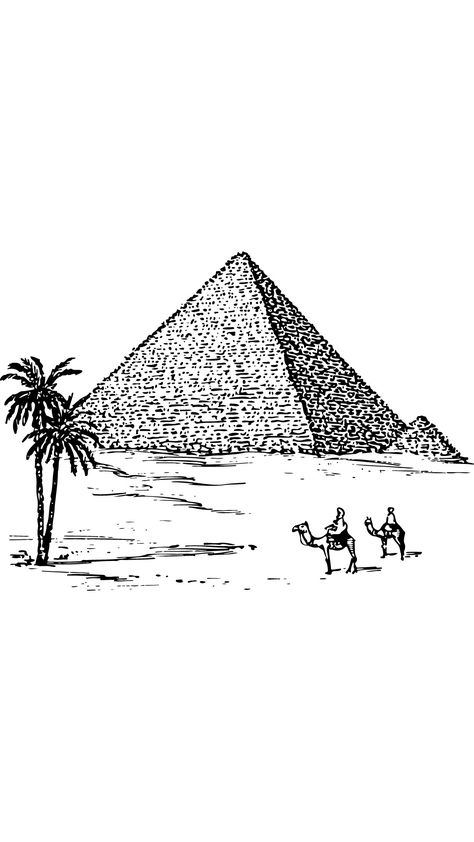 Pyramid Tattoo, Great Pyramids Of Giza, Pyramid Of Giza, The Great Pyramid, Great Pyramid, Egypt Tattoo, Great Pyramid Of Giza, Fashion Illustrations Techniques, Shirt Logo Design