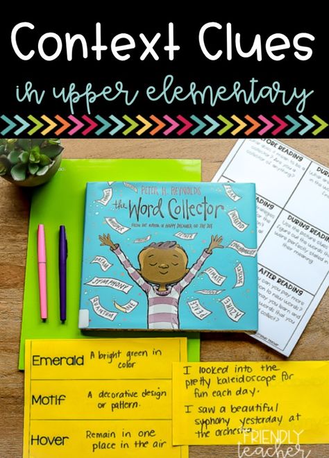 Context Clues Upper Elementary, Using Context Clues To Determine Meaning, Context Clues Mentor Text Picture Books, Context Clues 3rd Grade, Context Clues Activities 3rd Grade, 4th Grade Vocabulary Activities, Context Clues Activity, Teaching Context Clues, Context Clues Games