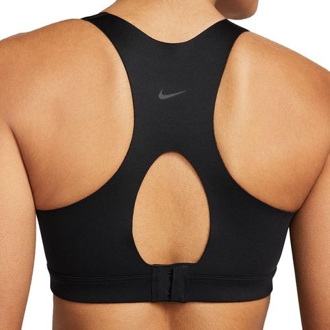 Feel confident in the high support you receive from the Nike Dri-FIT Alpha Zip Front Sports Bra with a minimal bounce feel and a zippered front.... Nike Bra, High Support Bra, Front Zip Sports Bra, Support Bra, Women's Sports, Sport Bh, Sport Bra, Bustiers, Grey Fashion