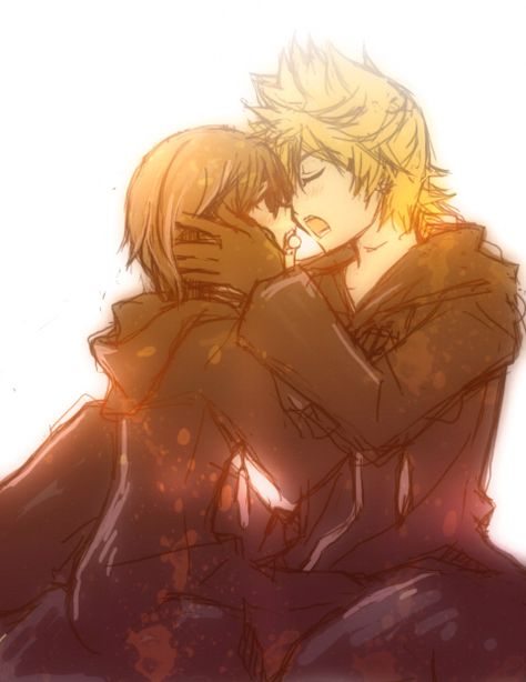 Rokushi Roxas and xion Roxas And Xion, Xion Kingdom Hearts, Roxas Kingdom Hearts, Chinese Valentine's Day, Kingdom Hearts Fanart, Sora Kingdom Hearts, Kingdom Heart, Dearly Beloved, Heart Pictures