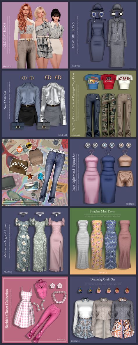 💖 CC LIST FOR JUNE 2023 | RIMINGS Sims 4 Woman Cc Patreon, The Sim4 Cc Clothes Female, Sims 4 Outfit Collection, Sims 4 Cc Women Patreon, Sims 4 Cc Rimings Clothes, Gucci Cc Sims 4, Rimmings Sims4, Sims 4 Cc Clothes Female Outfits, Sims 4 Cc Skin Clothes