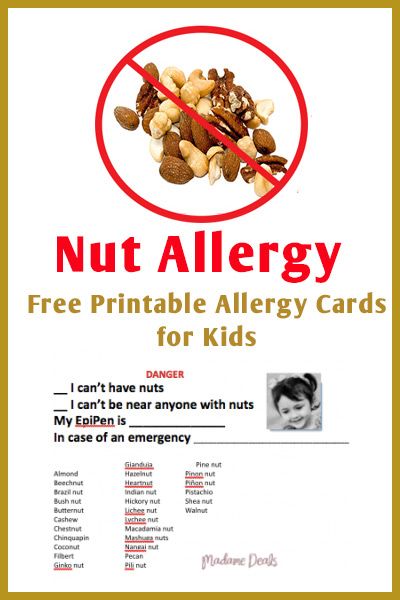 Got kids with Nut Allergy? Get this free printable http://madamedeals.com/allergy-the-killer-nut/ #backtoschool #inspireothers Common Food Allergies, Tree Nut Allergy, Food Allergies Awareness, Kids Allergies, Allergy Awareness, Peanut Allergy, School Health, Allergy Free, Allergy Friendly Recipes