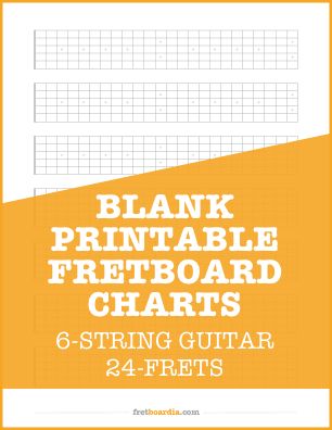 Blank guitar fretboard charts (printable PDF) - Fretboardia Circle Of Fifths, Guitar Fretboard, Guitar Scales, Blues Guitar, Guitar Neck, Guitar Tabs, Guitar Songs, Learn Guitar, Learning Tools