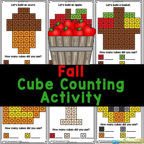 Hands-on Apple Math Activity with free printable snap cube pattern cards! Simply print snap cube worksheets to play and learn! Snap Block Pattern Cards Free, Linking Cubes Activities, Linking Cubes Activities Free Printables, Snap Cube Activities, Unifix Cube Activities Free Printable, Snap Cube Pattern Cards Free, Linking Cube Pattern Cards Free, Math Link Cubes Activities Preschool, Math Cube Pattern Cards Free Printable