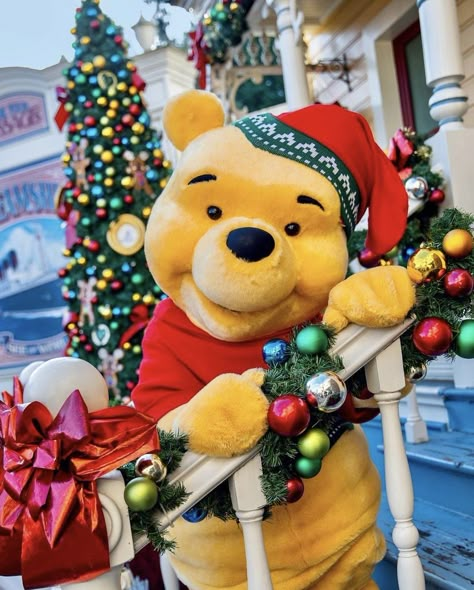 Disney Park Aesthetic, Disney Widgets, Christmas Slideshow, Disney Christmas Parade, Christmas Disneyland, Disneyland Parade, Disneyland Merchandise, Christmas At Disney, Pooh Christmas