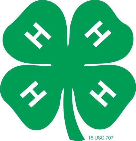 Printable 4 H Leaf Clover 4-h Poster Ideas, 4h Fair, 4 H Clover, 4 H Club, Teaching Middle School, Scrapbook Templates, Ffa, Printable Image, Free Clip Art