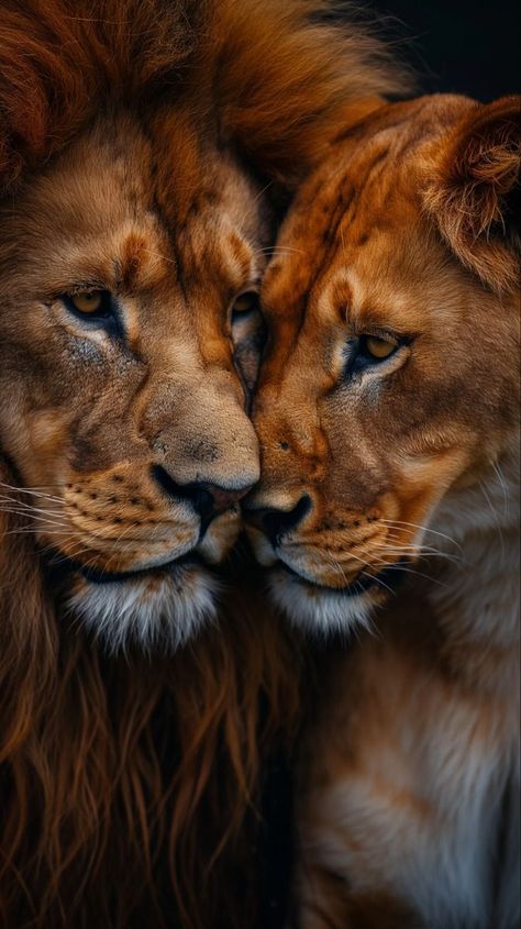 One Side Love Wallpapers, Lion And Lioness Love, Wild Animal Wallpaper, Closeup Portrait, Lion Family, Lion Artwork, Wild Lion, Lion Photography, Lion And Lioness