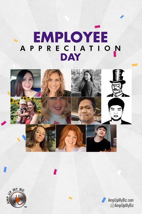 TGIF! 🎉 And as if you needed more reasons to celebrate a Friday, today is EMPLOYEE APPRECIATION DAY! 👩‍💼🏢👨‍💼 If you’re a biz owner, this is the perfect time to thank your awesome team for all their hard work, dedication, and unwavering support! We certainly will be! 💥 Amp Up My Biz Team, YOU are the BEST! 😍 We couldn't do what we do without you! 🌟 THANK YOU for all the hard work that goes into creating INCREDIBLE social media for our clients. 🤩 #AmpUpMyBiz #EmployeeAppreciationDay Smile Day, Employee Appreciation Day, Your Awesome, Successful Business, Employee Appreciation, Without You, Tgif, Hard Work, Success Business