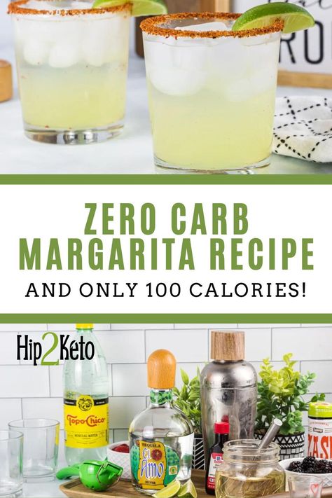 Our zero carb margarita recipe is one of our favorite spring cocktails! Most restaurant margaritas have upwards of 10-14 grams of carbs and tons of calories. This low-calorie margarita is sugar-free and keto-friendly. Zero Carb Alcoholic Drinks, Low Calorie Margaritas, Best Homemade Margaritas, Low Calorie Margarita, Keto Margaritas, Low Carb Margarita, Zero Carb Cocktails, Keto Thanksgiving Drinks, Keto Tequila Drinks