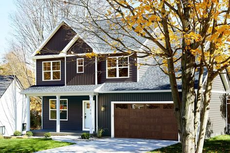 The Rising Trend of Board and Batten Siding: Introducing TruCedar Board and Batten Steel Siding - Quality Edge Contemporary Craftsman Home, Exterior Upgrades, Siding Styles, Siding Trim, Steel Siding, Exposed Rafters, Siding Options, Contemporary Craftsman, Board And Batten Siding