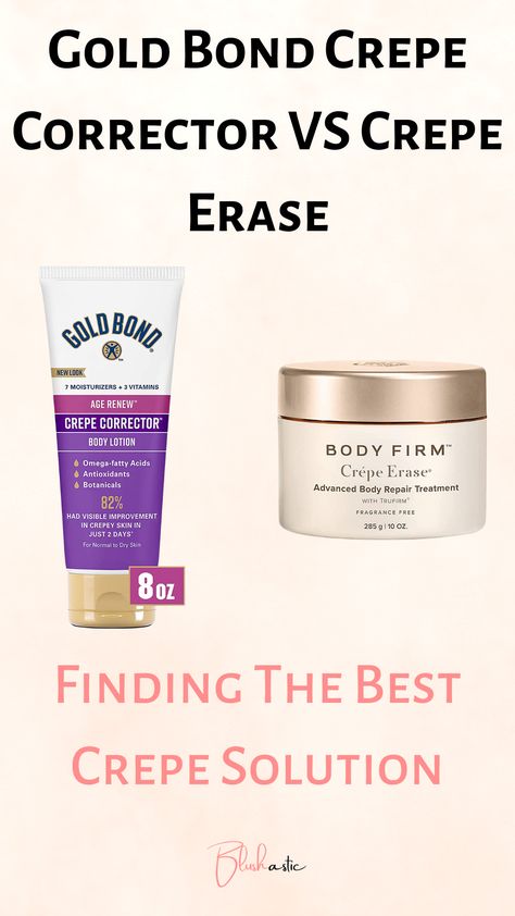 According to beauty scoop, shared by editors, these two brands are the best in town, which users can’t stop talking about—however, the battle of Gold Bond Crepe Corrector VS Crepe Erase has put people in a tough spot as they can’t decide which one will give them the most bouncier skin. Gold Bond Crepe Corrector, Crepe Erase Before And After, Crepe Skin, Crepe Erase, Skincare Ritual, How To Make Crepe, Crepey Skin, Gold Bond, Stop Talking