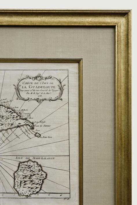 Framed Antique Map, Framed Vintage Map, Vintage Map Art, Framed Maps Decor, Restaurant Upholstery, Simple Gold Frame, Money Frame, Map Frame, Dubai Hills