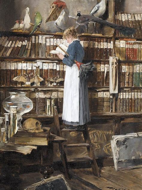 Edouard John Mentha Reading In A Library, People Paintings, School Street, Bookish Art, Women Reading, Reading Art, Woman Reading, World Of Books, Ap Art