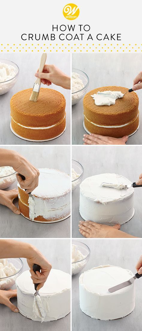 Crumb Coating A Cake, Crumb Coat, Decorate A Cake, Resipi Kek, Cake Decorating For Beginners, Smooth Cake, Easy Cake Decorating, Frozen Cake, Cake Icing