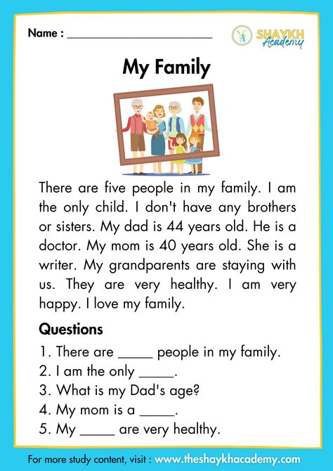 English Conversation For Kids, Ingles Kids, Phonics Reading Passages, First Grade Reading Comprehension, Worksheet For Kindergarten, Reading Comprehension For Kids, English Stories For Kids, Reading Comprehension Lessons, Learning New Things