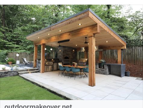 Barbacoa Jardin, Pergola Cover, Resort Vibes, Outdoor Bar Area, Nate The Great, Concrete Deck, Outdoor Covered Patio, Outdoor Kitchen Plans, Build Outdoor Kitchen