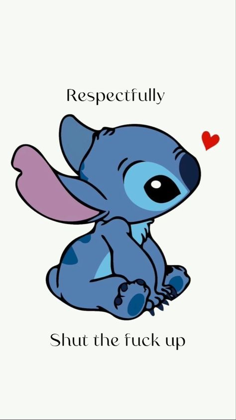 Up Wallpaper, Stitch Wallpaper, Cute Stitch, Shut Up