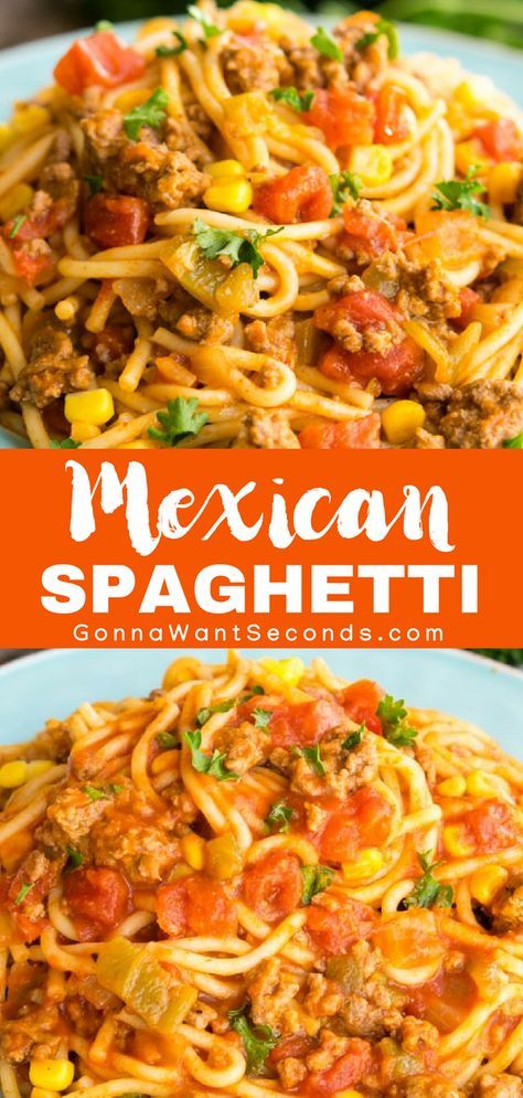 Mexican Spaghetti, Food Beef, Apple Glaze, Spaghetti Recipe, Easy Mexican, Spaghetti Recipes, Easy Appetizer Recipes, Idee Pasto Sano, Mexican Dishes