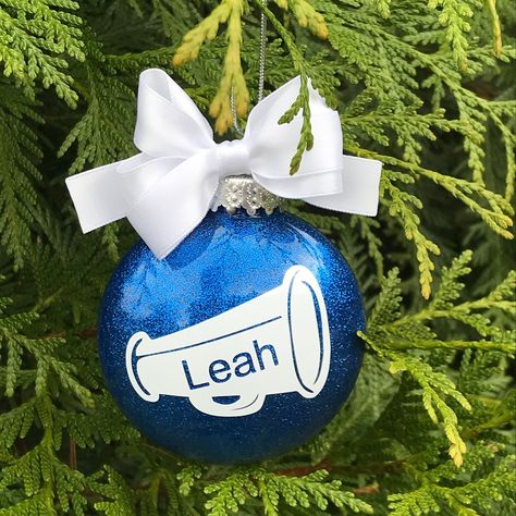 Personalized Cheerleader Ornament Cheer Christmas Ornament | Etsy Pom Squad, The Cheerleaders, Cheer Coach Gifts, Cheer Coach, Shatterproof Ornaments, Coach Gift, Coach Gifts, Custom Christmas, How To Make Ornaments