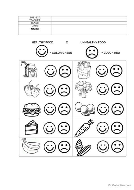 21 Healthy and unhealthy food English ESL worksheets pdf … Healthy Food Activities For Preschool, Healthy Food Activities, What Is Healthy Food, Weather Worksheets, Prewriting Skills, Reggio Inspired Classrooms, Healthy And Unhealthy Food, Kindergarten Phonics Worksheets, Alphabet Phonics