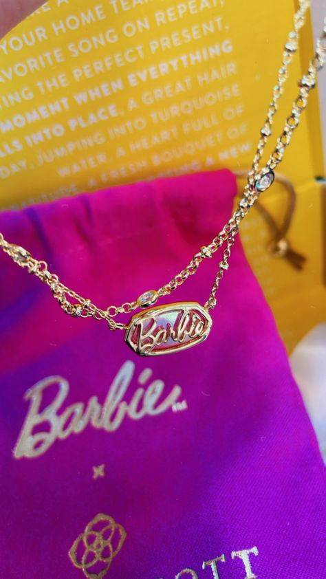 I love this barbie collection from Kendra Scott!!! Go check it out before it sells out. Barbie Kendra Scott, Kendra Scott Barbie, Kendra Scott Barbie Collection, Barbie Friendship Necklace, Kendra Scott Barbie Earrings, Barbie Movies Necklace, Kendra Scott Hot Pink Necklace, Home Song, Shopping Wishlist