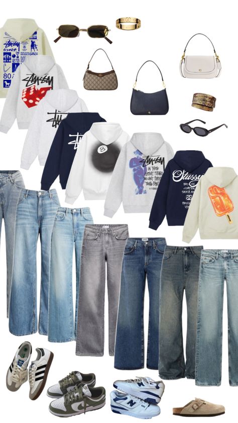 who doesnt love a Stussy hoodie? Y2k Outfits Aesthetic, Stussy Hoodie, Hijabi Fits, Outfit Inspo Casual, Easy Trendy Outfits, Stockholm Fashion, Winter Fits, Hoodie Outfit, Swaggy Outfits