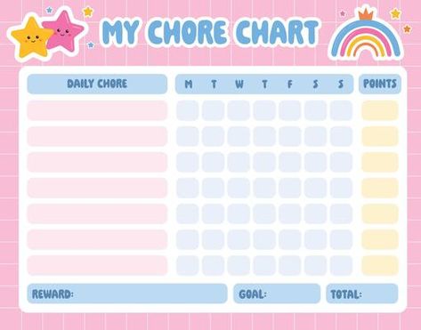 Printable rainbow reward chart. Reward chart for girls. Sticker behavior chart, chore chart for kids. Toddler routine chart. Potty training. 29752962 Vector Art at Vecteezy Sticker Behavior Chart, Toddler Routine Chart, Routine Tracker, Toddler Routine, Kids Routine Chart, Chore Chart For Kids, Potty Training Chart, Responsibility Chart, School Routine