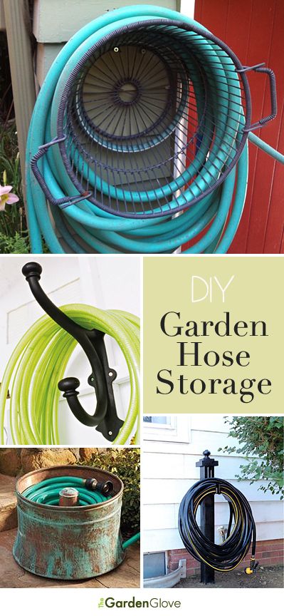 DIY Garden Hose Storage • Ideas & Tutorials! Diy Yard Storage, Garden Hose Storage Ideas, Hose Storage Ideas, Yard Storage, Garden Hose Storage, Garden Hose Holder, Hose Storage, Garden Hoses, Diy Yard