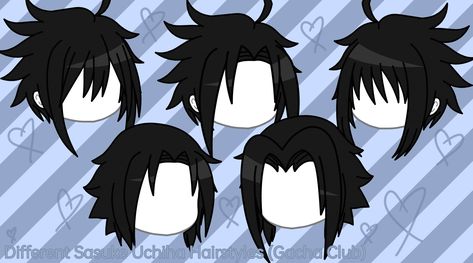 Sasuke Hairstyle, Sasuke Hair, Diy Dragon Costume, Male References, Gacha Hair, Gacha Clothes, Dragon Costume, Club Hairstyles, Beautiful Hair Color