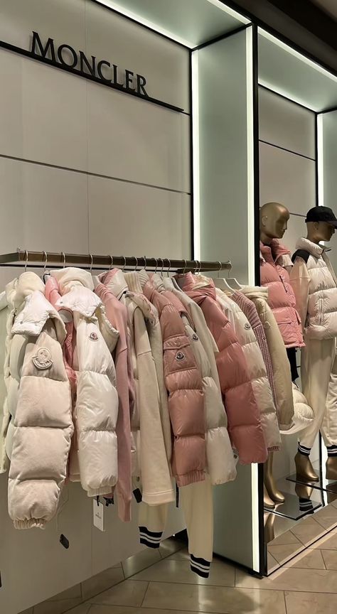 Pink N White Aesthetic, Moncler Aesthetic, Pink Lifestyle, Moncler Jacket, Pink Girly Things, Pink Vibes, Only Child, Dream Lifestyle, Lily Collins