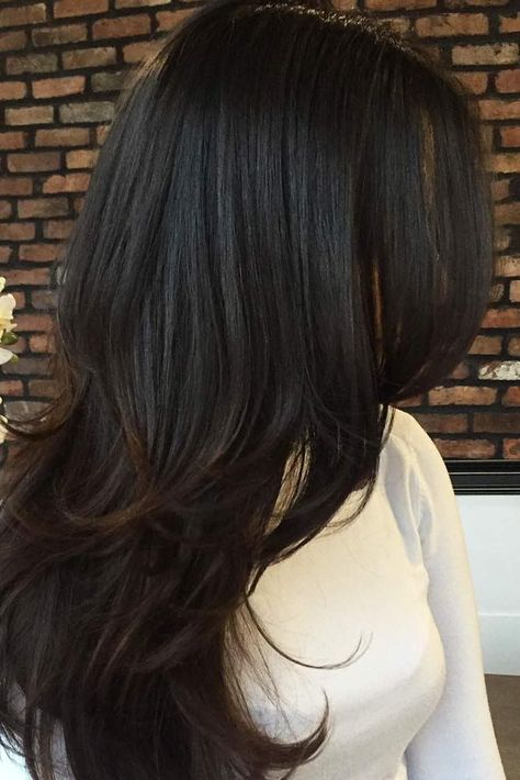 Rambut Brunette, Long Layered Haircuts, Super Hair, Long Layered Hair, Haircuts For Long Hair, Long Hair Cuts, Brunette Hair, Layered Haircuts, Layered Hair