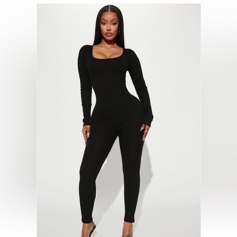 Black Fitted Jumpsuit, Black Jumpsuit Outfit, Ribbed Jumpsuit, Cute Jumpsuit, Fashion Nova Jumpsuit, Flare Jumpsuit, Fitted Jumpsuit, Jumpsuit Outfit, 2024 Christmas