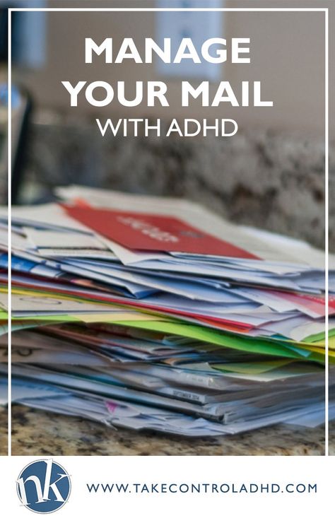 Do you dread going to the mailbox? Do you have paper piles scattered around your home? Can you find what you need, when you need it? #ADHDOrganization #ADHDLife #ADHD #AdultADHD Managing Add Without Medication, Remove Yourself, 80 Percent, Organizing Labels, Mail Organizer, The Mailbox, Junk Mail, Out Of Control, Take Control