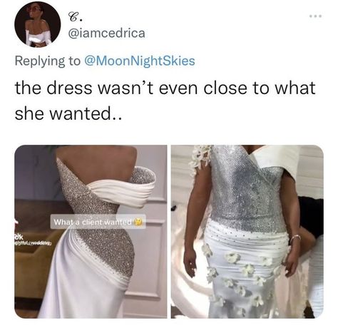 So ugly... #wedding #weddingdress #fail #dressfails #tiktok Most Inappropriate Wedding Dresses, Wedding Dress Fails, Prom Dress Fails, Dress Meme Funny, Ugly Wedding, Wedding Memes Funny, Ugly Wedding Dress, Worst Wedding Dress, Wedding Humor Meme