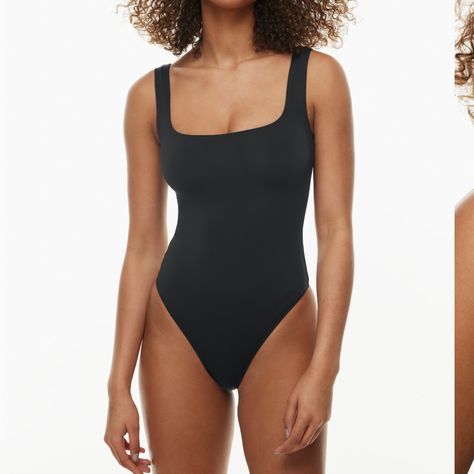 Aritzia Contour Squareneck Bodysuit; Black; Size Small And Medium; Brand New/Never Worn Aritzia Bodysuit, Aritzia Contour, Red Bodysuit, Cami Bodysuit, Square Neck Bodysuit, V Neck Bodysuit, Rayon Pants, Bodysuit Black, Short Sleeve Bodysuit