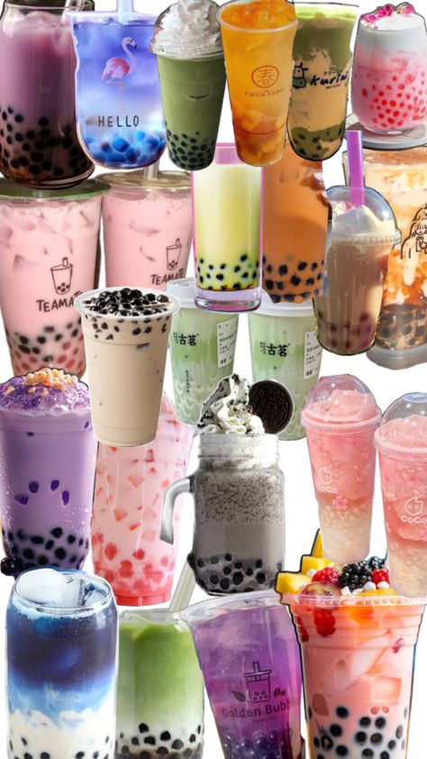 #boba#preppy Bubble Tea Flavors, Tea Flavors, Boba Drink, Collage Board, Ice Tea, Flavored Tea, Boba Tea, Bubble Tea, Iced Tea