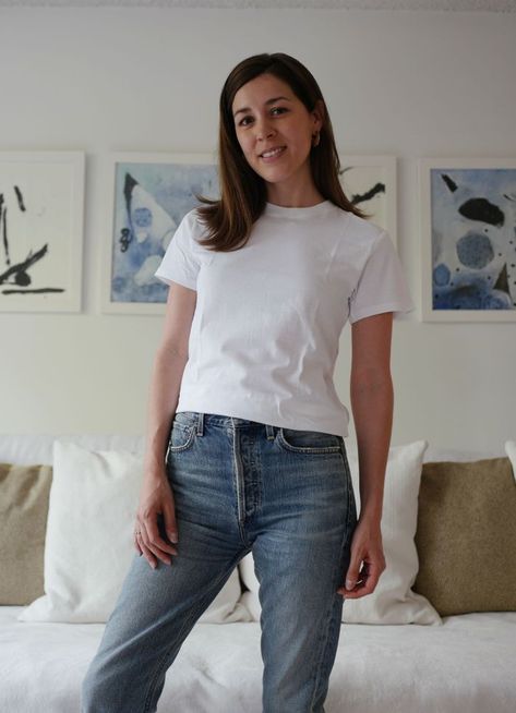 I Tried the 3 Best-Selling White T-Shirts on Who What Wear—Here Are My Thoughts White Tee Shirt Outfit, Perfect White Tee Shirt, Best White Shirt, White Tshirt Women, Tee Shirt Outfit, Basic White Tee, Perfect White Tee, Tea Shirt, Plain White Tee