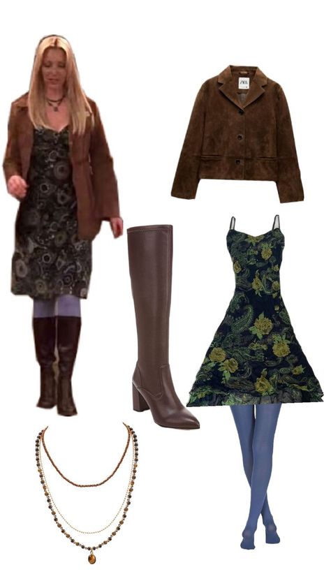 #Phoebebuffay #outfit #ideas #friends Friends Phobie Outfits, How To Dress Like Phoebe Buffay, Pheobe Buffet Aesthetic, Friends Clothes 90s Outfit, Phebeo Buffay Style, Phoebe Outfits Friends, Pheobe Outfits Friends, Friends Tv Outfits, Phebeo Buffay Outfits