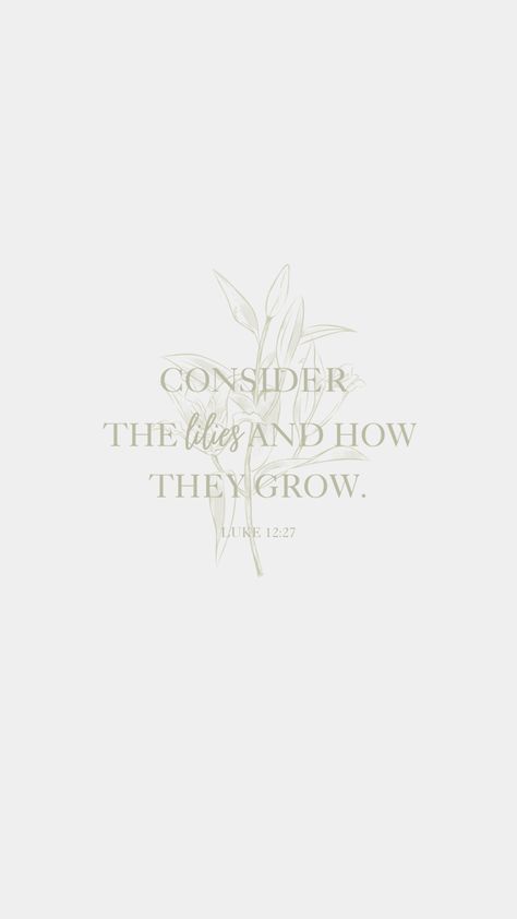 Consider The Lilies Wallpaper, Luke 12:27 Wallpaper, Luke 12:27, App Widget, Bible Project, Luke 12 27, White God, Lily Wallpaper, Christian Backgrounds