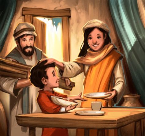 Jesus Honored His Parents Jesus Turns Water Into Wine, Jesus Childhood, Say A Prayer, Water Into Wine, Teaching Children, Scripture Study, Make A Plan, Chapter 3, The Gospel