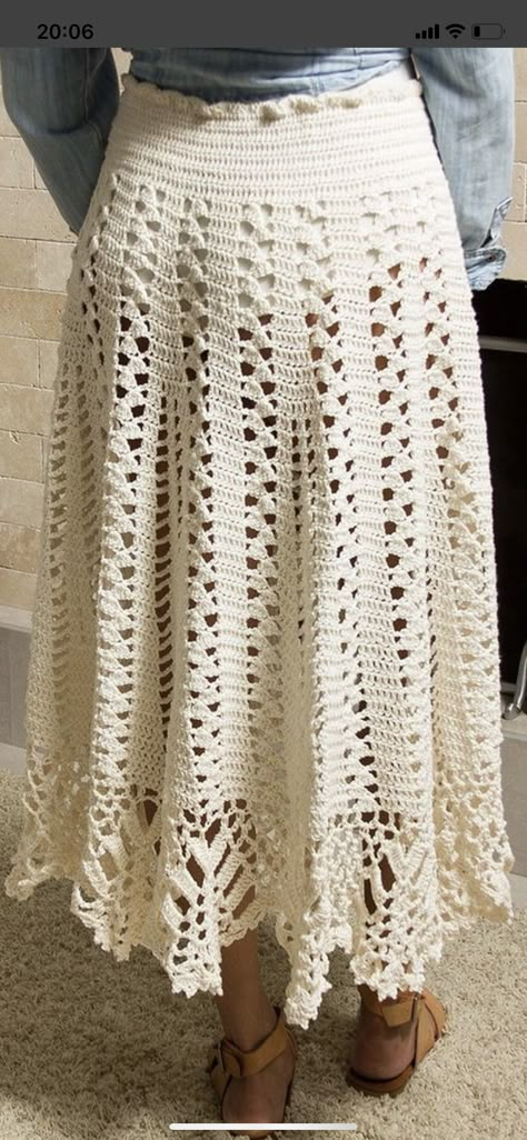 Crochet Skirt Long, Crochet Long Skirt, Skirt Pattern Free, Hello Kitty Crochet, Crochet Maxi Skirt, Crochet Skirt Pattern, Filet Crochet Charts, Crochet Skirts, Crochet Shop