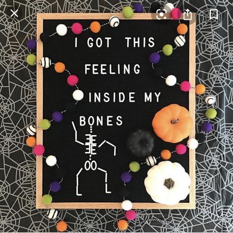 Halloween Letter Board Quotes, Letter Board Ideas, 2023 Message, Diy Letter Board, Spooky Letters, Letterboard Signs, Letter Board Quotes, Message Board Quotes, Felt Letter Board