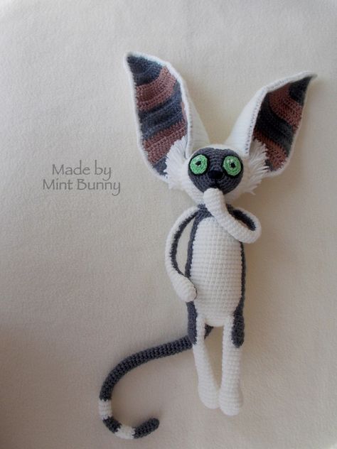 beautiful knitting — mintbunnyhandmade: Momo :3 Crochet Atla, Avatar Crafts, Momo Avatar, Kawaii Crochet, Toys Dolls, Fun Crochet Projects, Crochet Animal Patterns, Halloween Crochet, Diy Crochet Projects