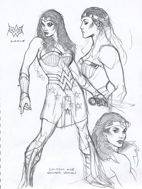 Adam Hughes - Wonder Woman Comic Art Adam Hughes, Wonder Woman Art, Woman Sketch, Comic Book Artists, Character Modeling, Character Design References, Comic Artist, Comic Character, Comic Books Art