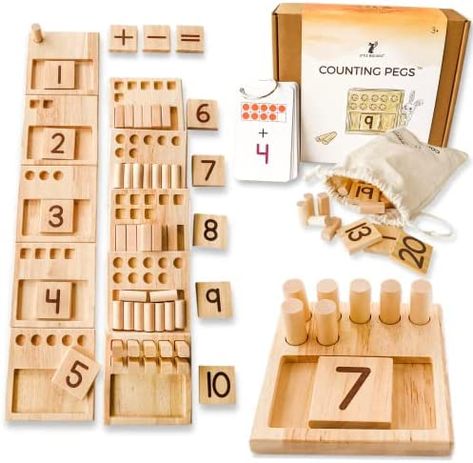 Ten Frames Kindergarten, Kids Counting, Toddler Math, Number Puzzle, Counting For Kids, Math Toys, Math Materials, Montessori Math, Math Manipulatives