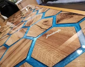 MarbleCraftsInlay - Etsy India Epoxy Tables, Epoxy Table, Epoxy Resin Table, Epoxy Resin Wood, Wall Table, Elegant Furniture, Household Furniture, Resin Table, Wood Resin