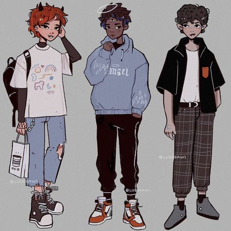 Guy Drawing Outfits, Guy Clothing Drawing, Male Oc Outfits Casual, Guy Outfit Ideas Drawing, Anime Guys Outfit Design, Male Art Outfits, Cool Male Outfits Drawing, Outfit Drawing Reference Male, Outfit Ideas Art Male