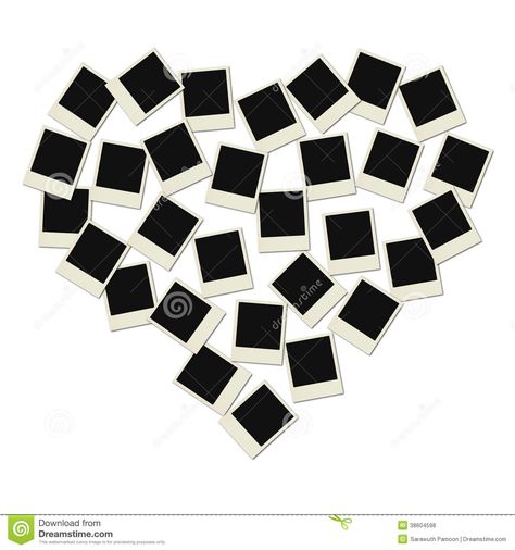 Love Polaroid heart Heart Of Polaroids, Polaroid Drawing Ideas, Drawing Ideas Heart, Polaroid Heart, Heart Polaroid Wall, Poloroid Heart On Wall, Polaroid Drawing, Love Polaroid, Heart Shape Polaroid Wall