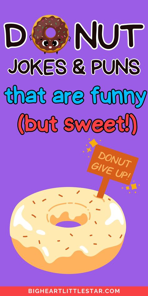 These donut puns are so funny and clever, they’ll make your day better! With plenty of sweet humor, these puns are perfect for sharing with friends or adding some joy to your routine. From clever punchlines to heartwarming jokes, they’re guaranteed to brighten any moment. Donut Pun, Pun Jokes, Donut Sayings, Donut Meme, Cute Donuts, Funny Puns, Donut Quotes, Donuts Quotes, Doughnut Quote Donut Funny Humor, Donuts Quotes, Doughnut Quote, Donut Sayings, Donut Meme, Donut Quotes Funny, Pun Jokes, Donut Funny, Donut Quotes