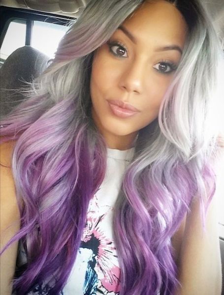 How To Wear The Pantone Colors Of 2016 According To Your Skin Tone White Ombre Hair, Trendy We Fryzurach, Purple Ombre Hair, Lavender Hair, Ombré Hair, Hair Color Purple, Ombre Hair Color, Grey Hair Color, Pastel Hair